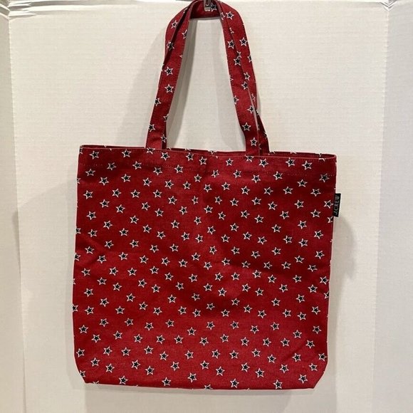 J.Crew Stars Red White Blue Tote Bag NWT - Picture 2 of 5